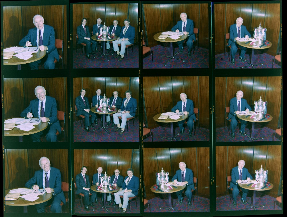 Sir Matt Busby, Former Manchester United Manager, 24 colour negatives, some showing him with the