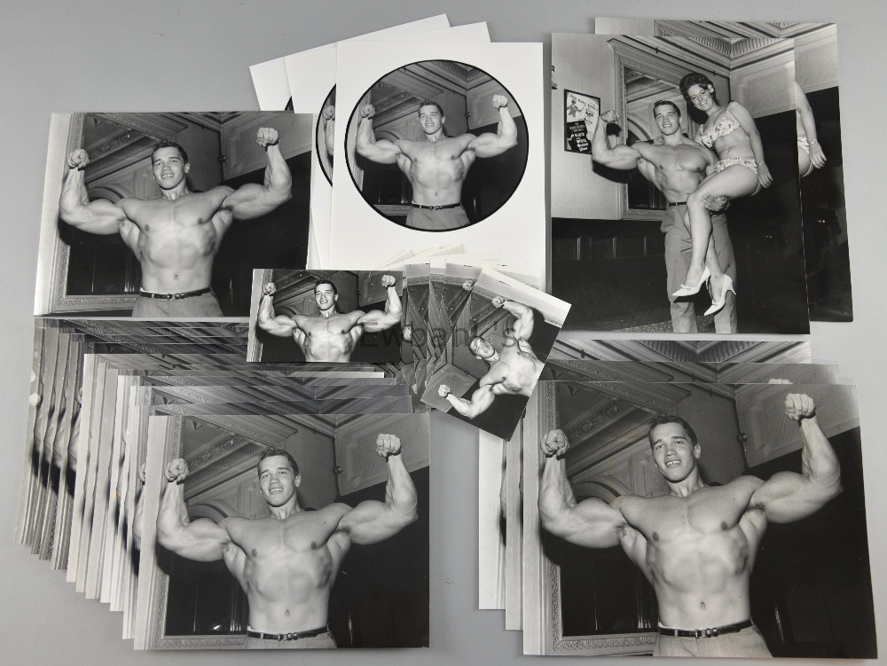 Arnold Schwarzenegger, 45+ black & white photographs of the former bodybuilder early in his career