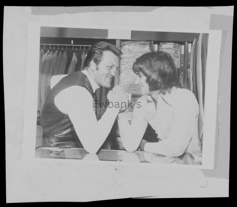 10 Negatives of George Best, some showing him arm wrestling Gordon McQueen, by Harry Goodwin, sold - Image 2 of 3