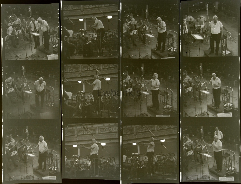 Sir Edward Heath, 52 mostly black and white images, showing him conducting, some at the RCA, along - Image 2 of 2