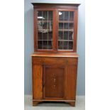 Oak bookcase cabinet