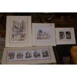 Four signed limited edition prints by Margaret Clarkson
