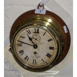 Brass ship's clock by John Lilley & Sons,