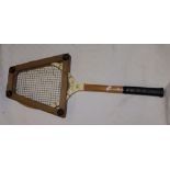 Vintage tennis racquet made for Wilson's Sports,