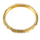 (170909) A selection of thirteen bangles. In sets of two, three and four, of varying design, two