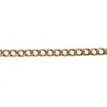 (100002) A chain. The hollow curb-link chain, together with a lobster clasp and T-bar. Link to T-bar