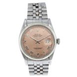 ROLEX - a gentleman's Oyster Perpetual Datejust bracelet watch. Circa 1980. Reference 16014,
