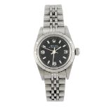 ROLEX - a lady's Oyster Perpetual bracelet watch. Circa 2002. Reference 76030, serial Y185294.