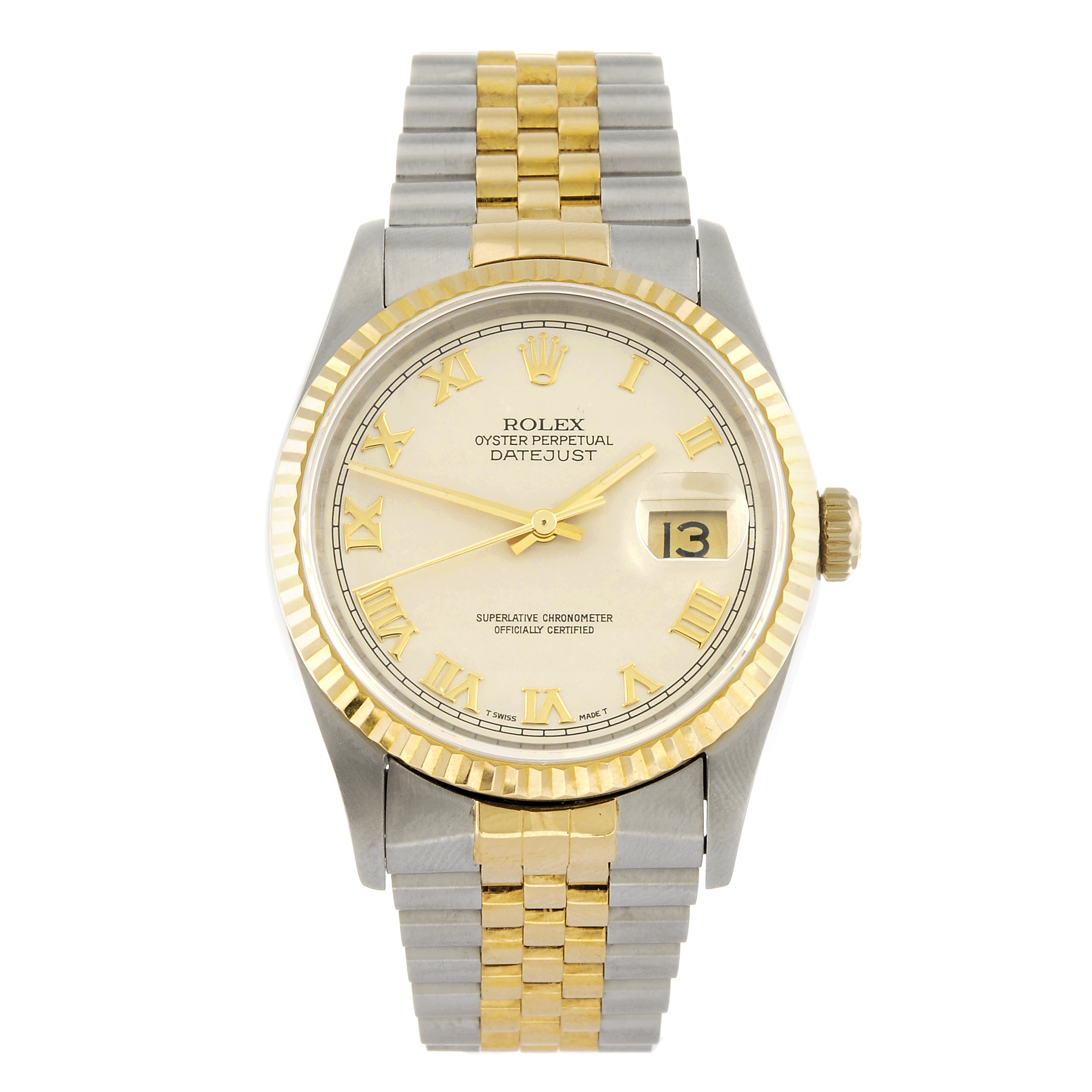 ROLEX - a gentleman's Oyster Perpetual Datejust bracelet watch. Circa 1995. Reference 16233,