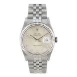 ROLEX - a gentleman's Oyster Perpetual Datejust bracelet watch. Circa 1991. Reference 16234,