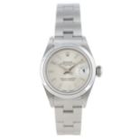 ROLEX - a lady's Oyster Perpetual Date bracelet watch. Circa 1997. Reference 69160, serial