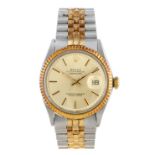 ROLEX - a gentleman's Oyster Perpetual Datejust bracelet watch. Circa 1980. Reference 1601, serial