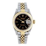 ROLEX - a lady's Oyster Perpetual Datejust bracelet watch. Circa 1995. Reference 69173, serial