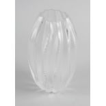 A Lalique clear and frosted glass Medusa vase, engraved 'Lalique France' to base, 7 (17.75cm)