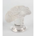 A Lalique 'Gros Bourdon' seal, No. 208, circa 1910. The frosted and clear glass body realistically