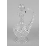 A Waterford Crystal 'Heritage' 'Master Cutter's' claret decanter, the hobnail cut globular body with