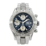 BREITLING - a gentleman's Chrono Superocean chronograph bracelet watch. Reference A13340, serial
