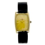 BAUME & MERCIER - a gentleman's wrist watch. Stamped 18K 0,750 with poincon. Numbered 37048