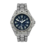 BREITLING - a gentleman's Colt bracelet watch. Stainless steel case with calibrated bezel. Reference