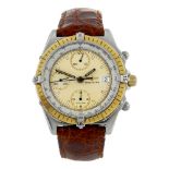 BREITLING - a gentleman's Windrider Chronomat chronograph wrist watch. Stainless steel case with