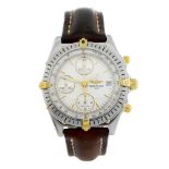 BREITLING - a gentleman's Chronomat chronograph wrist watch. Stainless steel case with calibrated