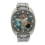 BULOVA - a gentleman's Accutron Spaceview bracelet watch. Stainless steel case. Numbered M9 1-