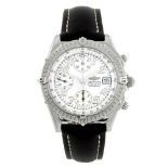 BREITLING - a gentleman's Chronomat Blackbird wrist watch. Stainless steel case with calibrated