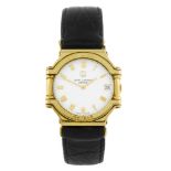 JEAN LASSALE - a gentleman's Thalassa wrist watch. Yellow metal case, stamped 18k. Reference 7779