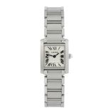 CARTIER - a Tank Francaise bracelet watch. Stainless steel case. Reference 2384, serial 861593UF.