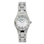 BAUME & MERCIER - a lady's Linea bracelet watch. Stainless steel case with chapter ring bezel.