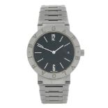 BULGARI - a gentleman's Bulgari bracelet watch. Stainless steel case. Reference BB 33 SS, serial