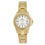 ROLEX - a lady's Oyster Perpetual Yacht-Master bracelet watch. Circa 2000. 18ct yellow gold case