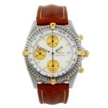 BREITLING - a gentleman's Windrider Chronomat chronograph wrist watch. Stainless steel case with