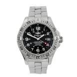 BREITLING - a gentleman's Aeromarine Superocean bracelet watch. Stainless steel case with calibrated