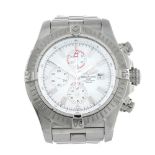 BREITLING - a gentleman's Aeromarine Super Avenger chronograph bracelet watch. Circa 2008. Stainless