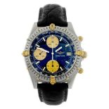 BREITLING - a gentleman's Windrider Chronomat chronograph wrist watch. Stainless steel case with