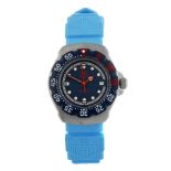 TAG HEUER - a lady's Formula 1 wrist watch. Reference WA1410. Signed quartz movement. Blue dial with