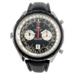 BREITLING - a gentleman's Navitimer Chronomatic wrist watch. Stainless steel case with slide rule