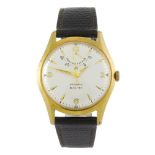 BAUME - a gentleman's wrist watch. Gold plated case with stainless steel case back. Automatic