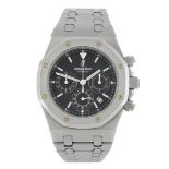 AUDEMARS PIGUET - a gentleman's Royal Oak chronograph bracelet watch. Stainless steel case.