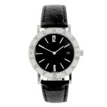 BULGARI - a gentleman's Bulgari wrist watch. Stainless steel case. Reference BB 33 SL, serial