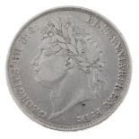 George IV, Crown 1821 secundo (S 3805). Fine. Fine.