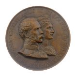 City of London series, Christian IX and Louise of Denmark, visit to the City 1893, bronze medal by F