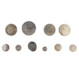 Victoria to George V, sterling silver coins, a quantity, Crowns to Three-Halfpence, a varied