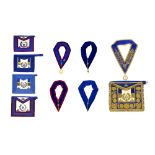 Masonic, a selection of regalia mainly for Surrey Lodge, to include a Grand Master's apron and