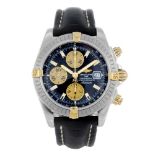 BREITLING - a gentleman's Chronomat Evolution chronograph wrist watch. Stainless steel case with