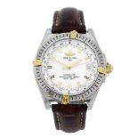 BREITLING - a gentleman's Windrider Wings wrist watch. Stainless steel case with calibrated bezel.