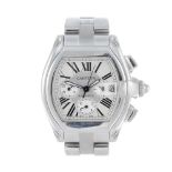 CARTIER - a Roadster XL chronograph bracelet watch. Stainless steel case. Reference 2618, serial