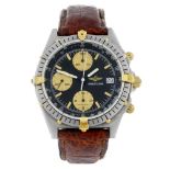 BREITLING - a gentleman's Windrider Chronomat chronograph wrist watch. Stainless steel case with