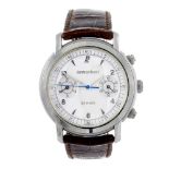 AUDEMARS PIGUET - a gentleman's Jules Audemars chronograph wrist watch. Stainless steel case.